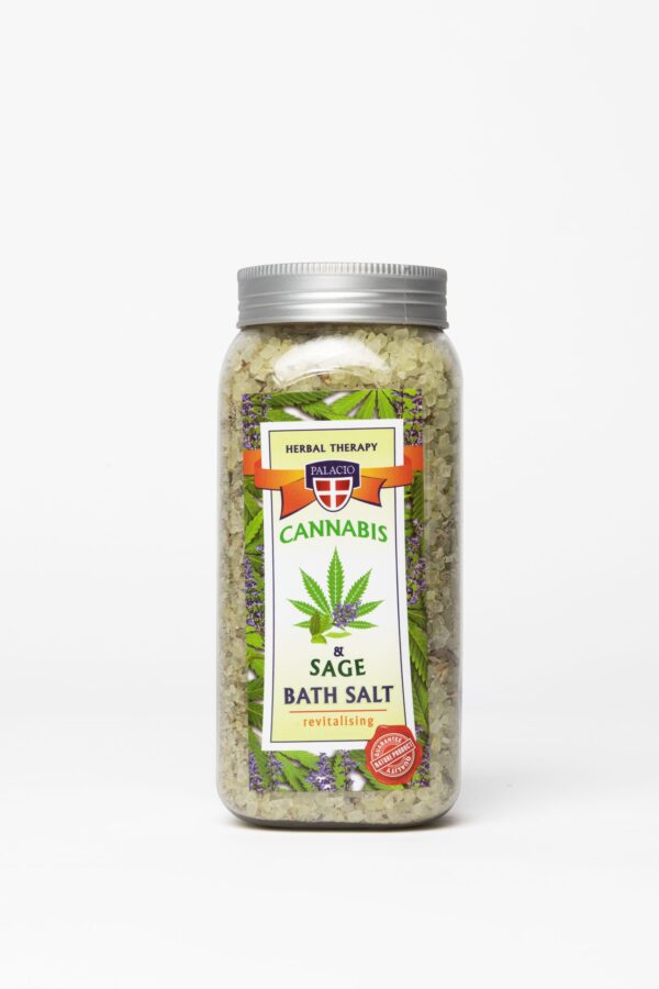 Cannabis & Salbei Badesalz mit CBD 900g