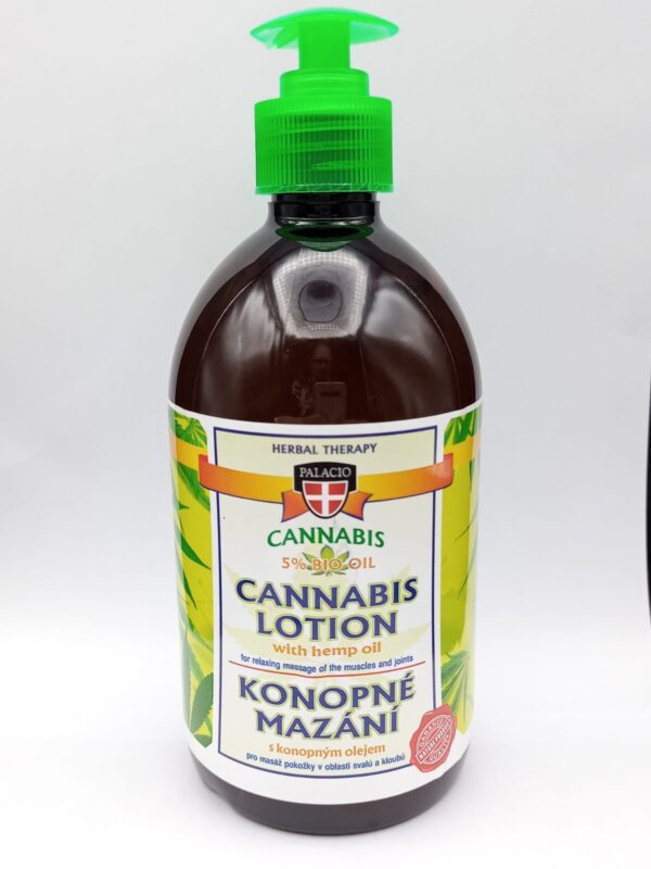 Cannabis Lotion mit Hanföl 5% 500ml