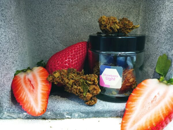 CBD Premium Aromablüte Strawberry Light / 2,2 Gramm